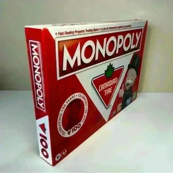 ❤️ 🇨🇦 BNIB Factory Sealed MONOPOLY Game Canadian Tire 100 Anniversary BILINGUAL - Picture 2 of 8